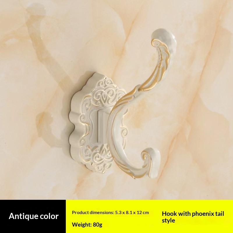 Antique Bronze Color Metal Wall Hooks Racks Clothes Hanger Towel Holder Coat For Home Decorative Bathroom Accessories