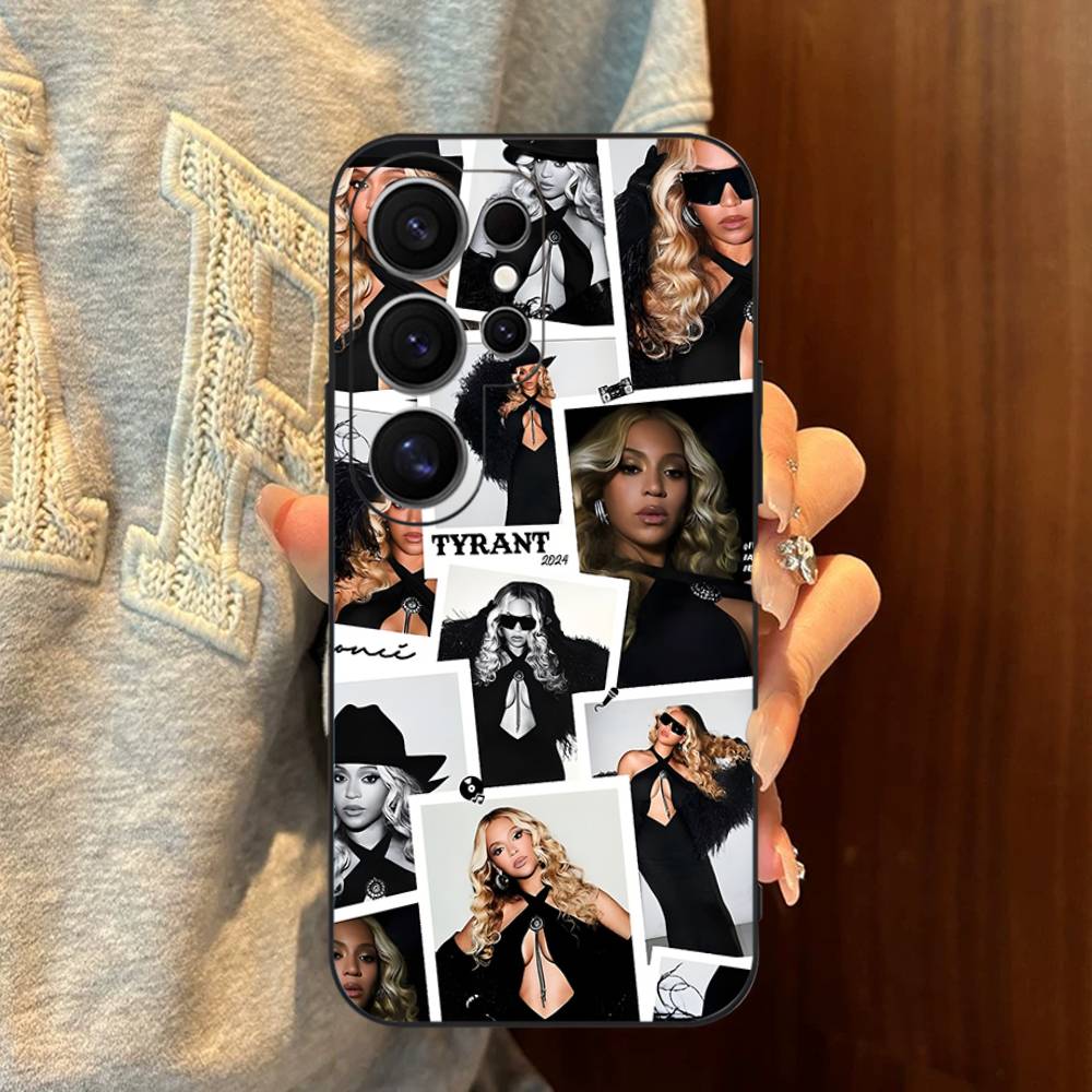 B-Beyonce Hete Zangeres Telefoonhoesje Voor Samsung S 24 Fe 25 Ultra Plus 20 Lite 21 30 22 23 24 22 Ultra 5G Fundas