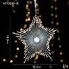 Acrylic Ice Crystal Christmas Tree Pendant Transparent Angel Elk Bells Xmas Tree Hanging for Noel Home Decora 2025New Year Party