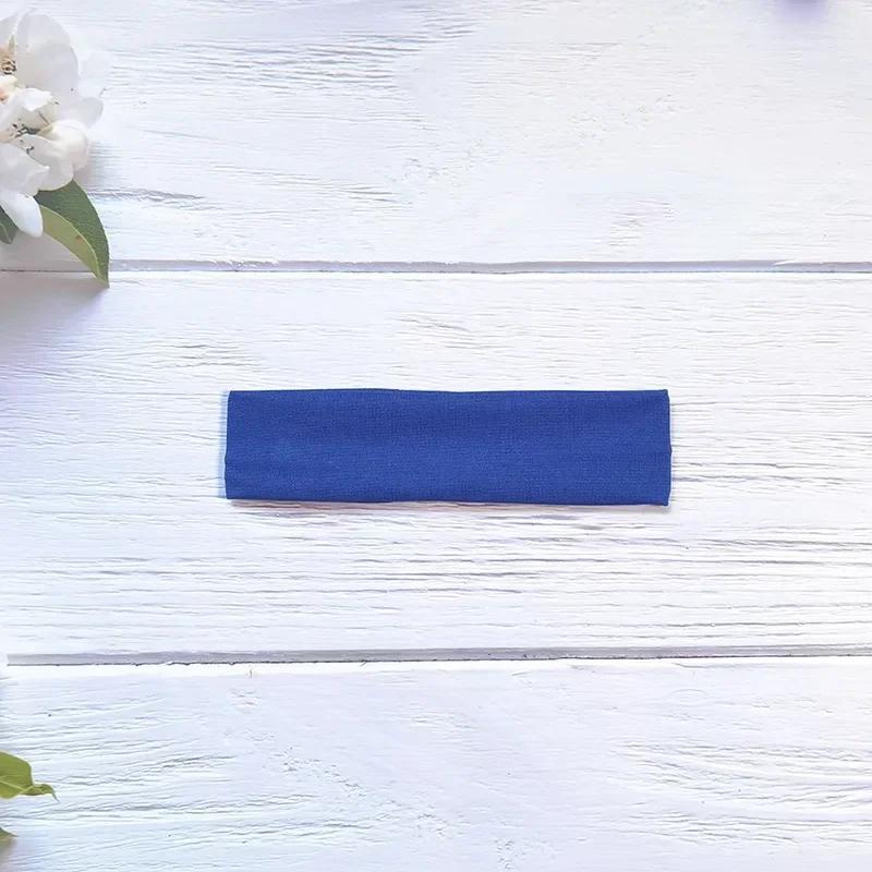 1PC Sweatband for Men Women Elastic Sport Hairbands Head Band Yoga Headbands Headwear Headwrap Sports Workout Hair Accessories