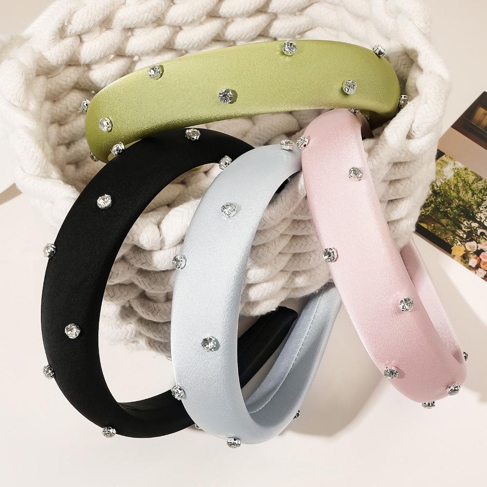 Water Diamond Sponge Hair Hoop Sparkling Korean Hairband Wash Face Headband  High End Headwear