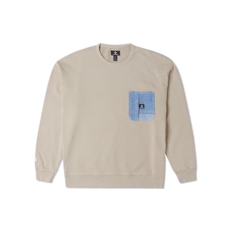 New Converse Sweatshirts Men's Khaki 10025519-A01