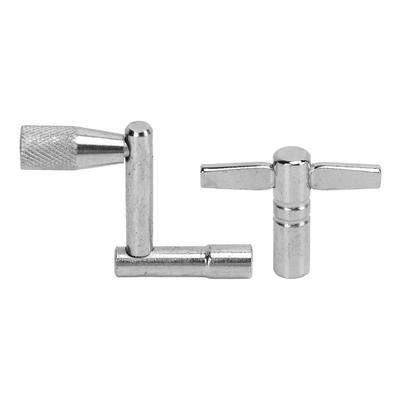 2 Stück Trommelschlüssel Standard Universal Stimmwerkzeug Metallteile Zubehör Z- und T-Form