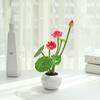 Vivid Simulation Lotus Leaf Pot Plastic Artificial Lotus Flower  Spring Home Office