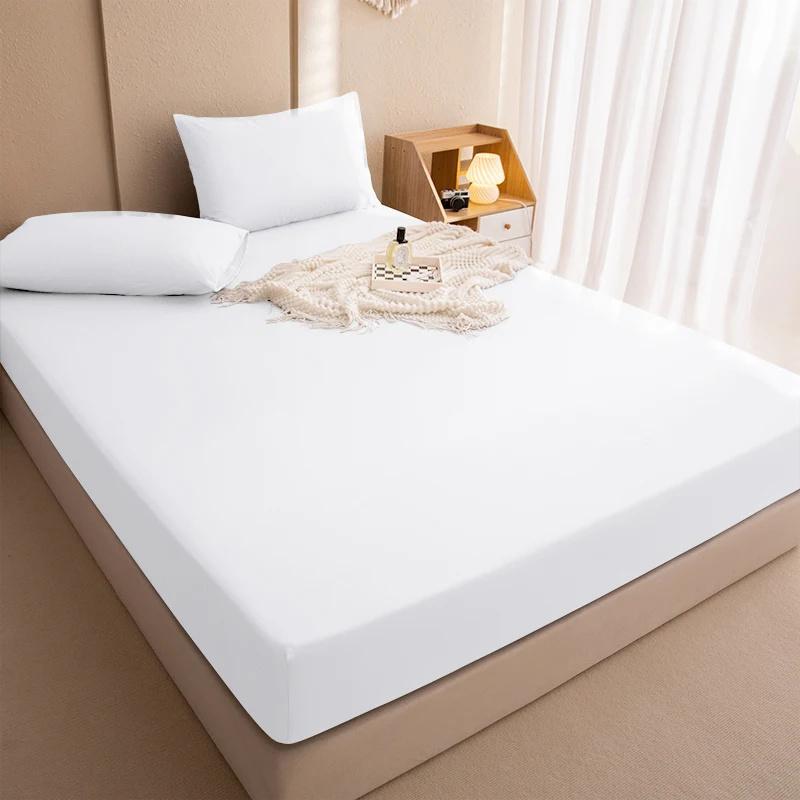 Waterproof Bed Cover Bed Fitted Sheet Home Hotel Bedspread Bedroom Bed Mattress Cover Waterproof Bedding Set Sheet With Elastic Band