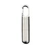 Stainless Steel Waterproof Pill Bottle Keychain - Portable Multi-Compartment EDC Storage.