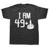 Mens 49 1 Plus Middle Finger Fifty Funny 50 Yr 50th Birthday Gift TShirt Tees Graphic Design Cotton Man Tshirts Design