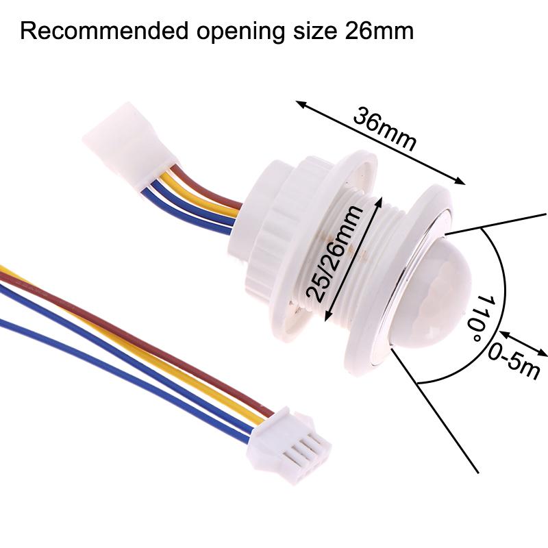 Dc5V 12V 24V Rir Motion Sensor Switch Adjust Infrared Switch Body Movements Activated Detector Time Delay Illumination For Home