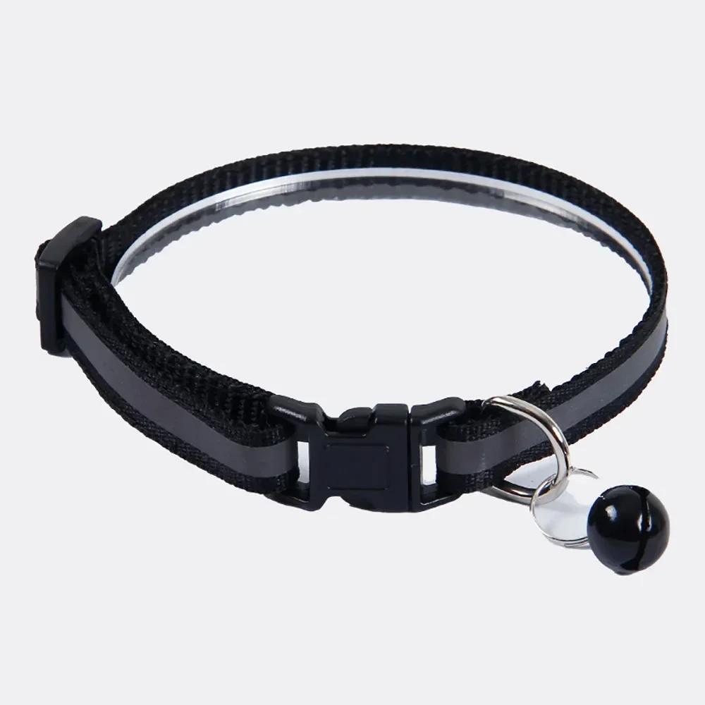 Cute Dog Cat Collar Cat Necklace Adjustable Reflective Colorful Bell Patch Collar Buckle Dog Collar Pet Items Dog Accessories
