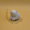 1Pc Wooden Carving Figurine Cuddly Bear In A Lying Pose Adorable Desk Companion Office Bedroom Home Decor