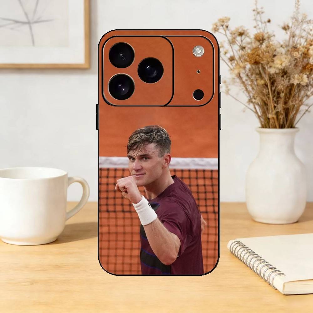Tennis Jack D-Draper Phone Case Silicone black Soft For IPhone 17,16,15,14,13,12,11,SE,Plus Pro Max