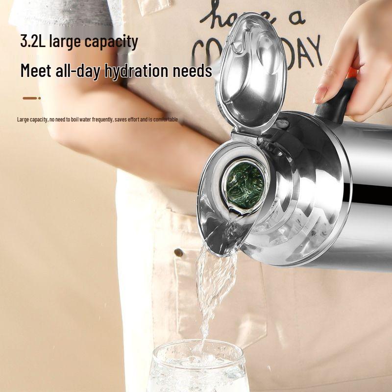 Large Capacity Stainless Steel Thermos Flask with Double Layer Insulation and Glass Liner