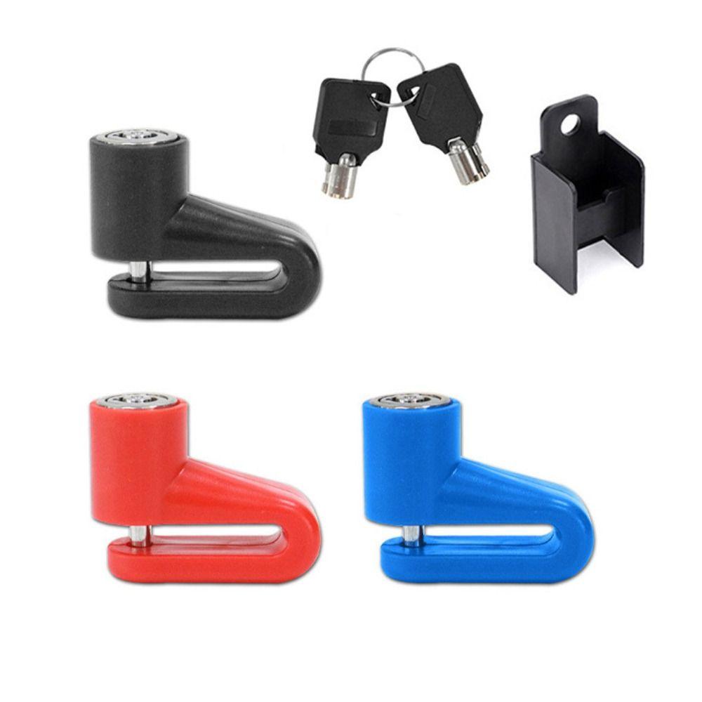 Key Lock Bike Lock Steel Wire Scooter Lock Portable Bicycle Disc Brake Lock Mountain Bike