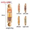 Wooden Rotating Animal Fox Lion Shaped Matching Toy With Grasping And Chewing Features For Early Learning