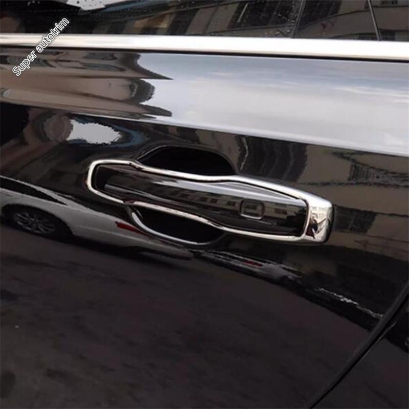 Car Outer Door Handle Decoration Protection Cover Trim For VOLVO XC60 XC90 S90 V90 2018 - 2026 ABS Chrome Accessories Exterior