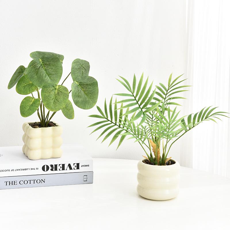 Bionic Bonsai Artificial Green Plants - Desktop Potted Decor for Home or Office