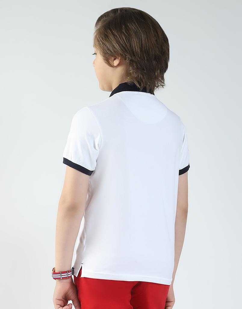 MONTE CARLO Jungen T-Shirt mit Printkragen
