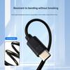 5.5x2.5mm Round End Power Cable with USB C Input, Center Positive Cord for Compatible Equipment, 1 Meter Length