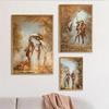 Vintage Abstract Painting Romantic Couple Family Decoration Wall Hanging Oil Painting Wall Art Picture Cuadros Background Wall Decoration