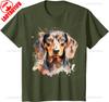 Watercolor Dachshund TShirt Unisex Unisex Summer Cotton Printed TShirt Casual Streetwear Clothes Classic Outdoors Breathable Tops
