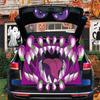 Dekorační sada - Halloweenské dekorace na auto pro SUV, Strašidelná nálepka s obličejem čarodějnice, Dekorace na auto pro venkovní garážový vchod, dveře, zeď, okno, strašidelný dům