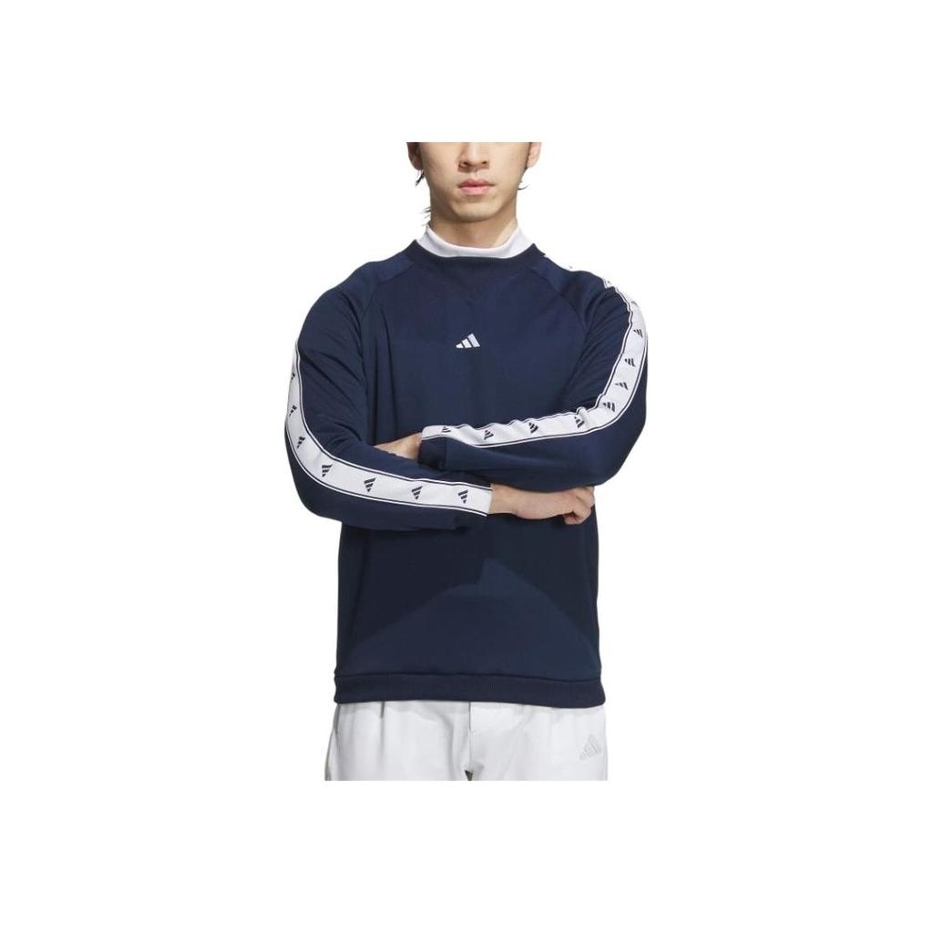 Adidas Logo Warm Crew Neck Pullover Sweatshirt Unisex sweatshirt Navy-Blue JE1441