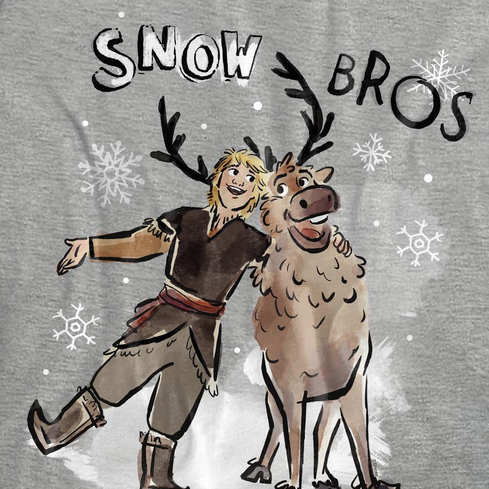 Frozen Womens/Ladies Snow Bros Sven & Kristoff Heather T-Shirt