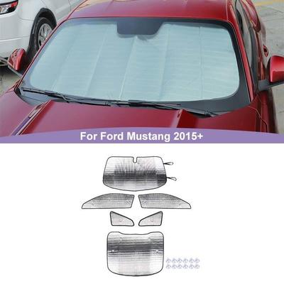 Car  Windshield Sunshade Window Shade Foldable Sun Visor Cover Fit for Ford Mustang 2015 Up Car Accessories