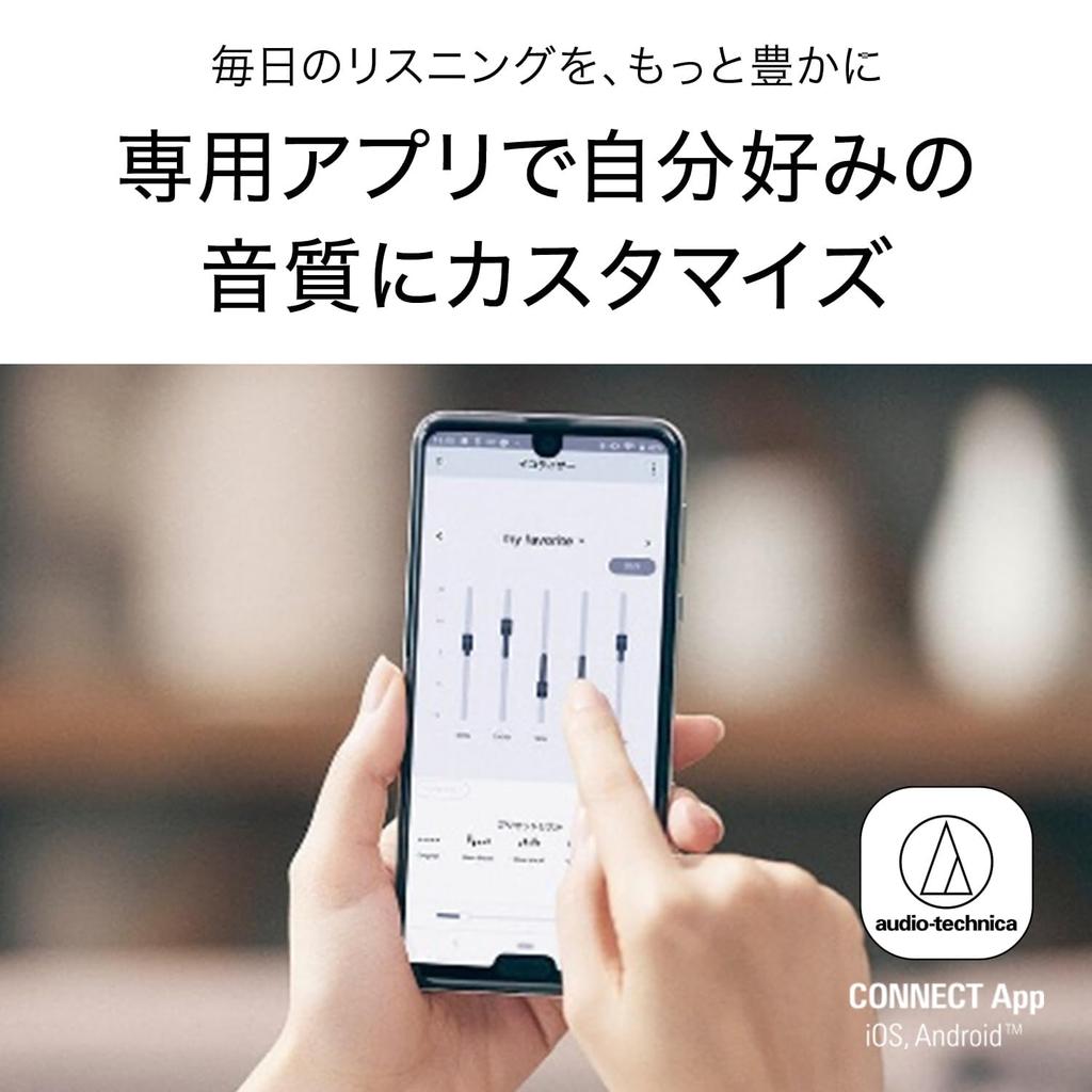 Wireless Noise Up To 20 Hours of Enhanced Call Low Latency LDAC IPX4 Water Fast Qi Wireless Gray Audio-Technica ATH-TWX7 Earbuds, Bluetooth,