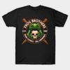 Herren Schwarzes Print-T-Shirt Frosch Brüder - Comics lesen Vampire töten No-Cut Transferpapier Druck Baumwoll-T-Shirt