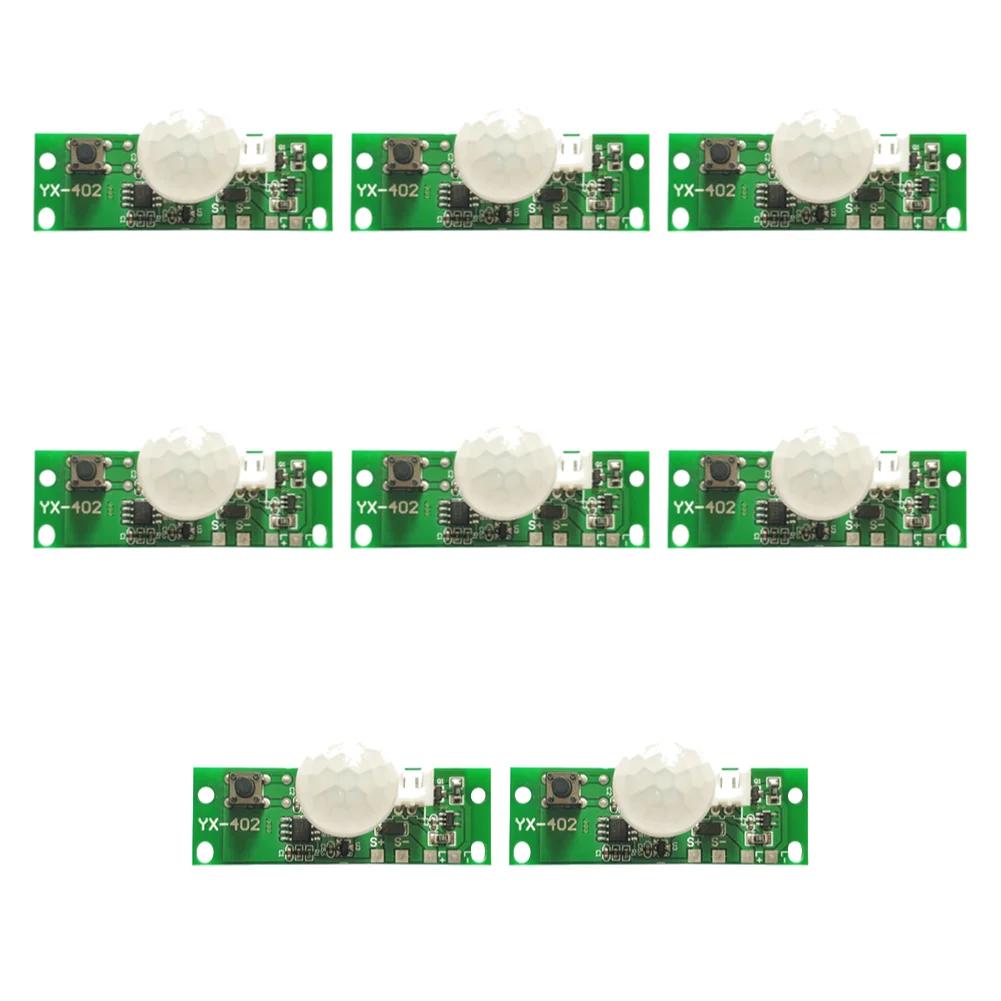 1-10PCS 3.7V Solar Wall Lamp Control Board Night Light Controller Module Infrared Human Body Infrared Sensor Solar Circuit Board