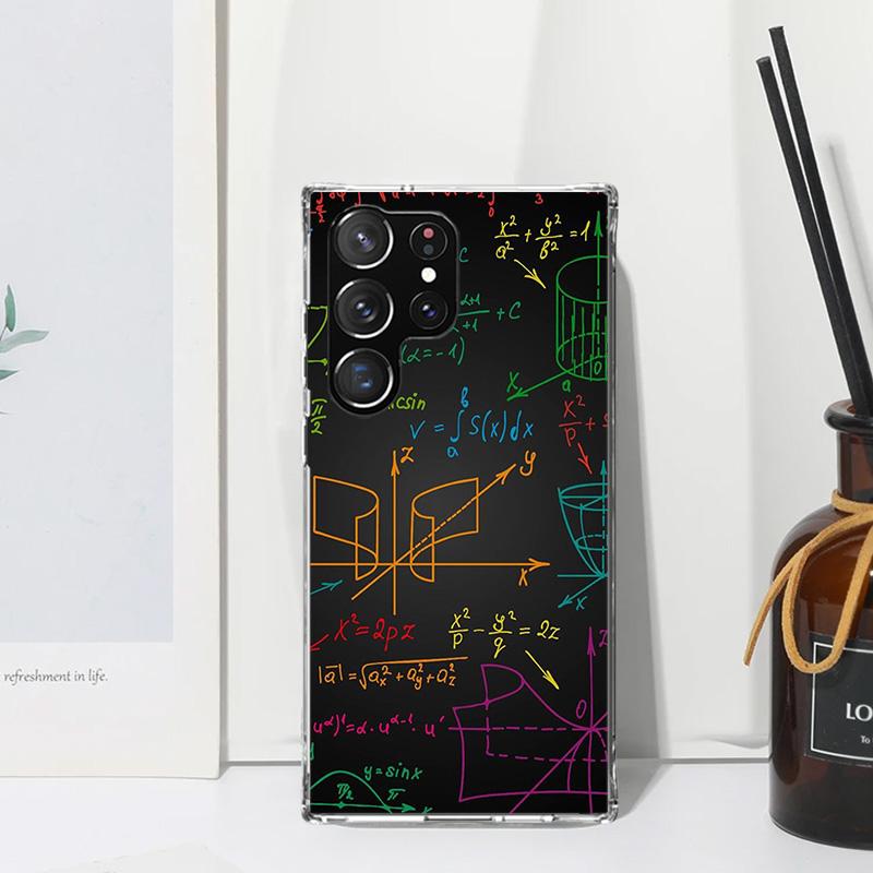 Physik Chemie Mathematik Handyhülle Für Samsung Galaxy S25 S24 S23 S22 Ultra S21 FE S20 Plus S10 + S10E Kunst Fundas Rückseite Abdeckung