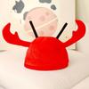 Soft Breathable Cartoon Lobster Plush Hat Funny Look Lobster Headgear  Stage Performance