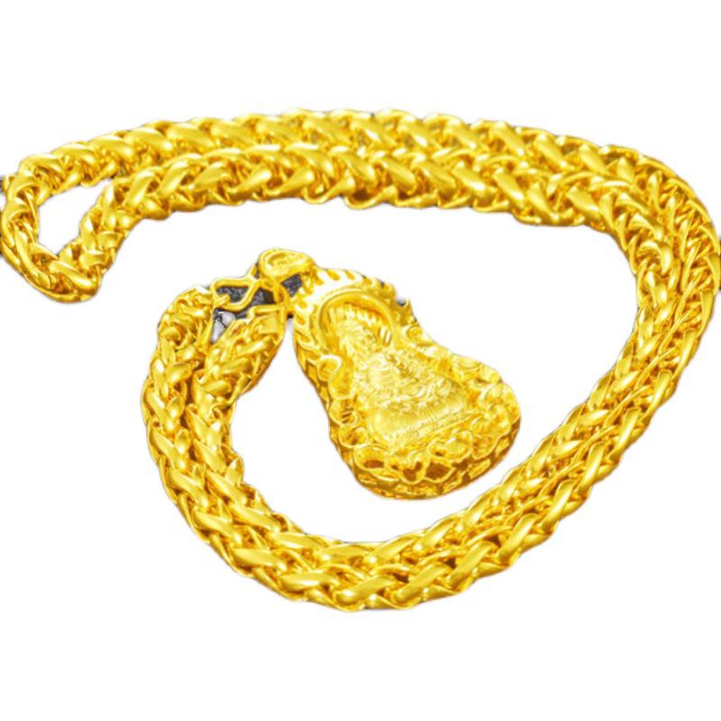 Vietnam Sand Gold Plated Men's Necklace – Thick, Bold, Non-Fading Wedding Chain