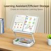 R22H Adjustable Rotating Laptop Tablet Book Holder Stand Foldable Reading Bracket with Bottom Storage Box