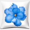 Modern Blue Flowers Collection Doublesided Printed pillow cover Short plush Suitable living rooms bedrooms throw cushion cover