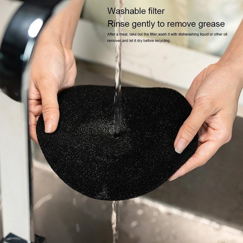 40W Adjustable Angle Portable Hood USB Rechargeable Kitchen Indoor BBQ Hot Pot Fume Extractor Mini Desktop Range Hood