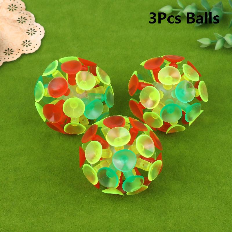 Sticky Ball Toss Game Set Baseball Glove Shape Suction Ball Toy Parent-Child Interaction Sticky Ball For Outdoor Indoor Play 3Pcs Balls