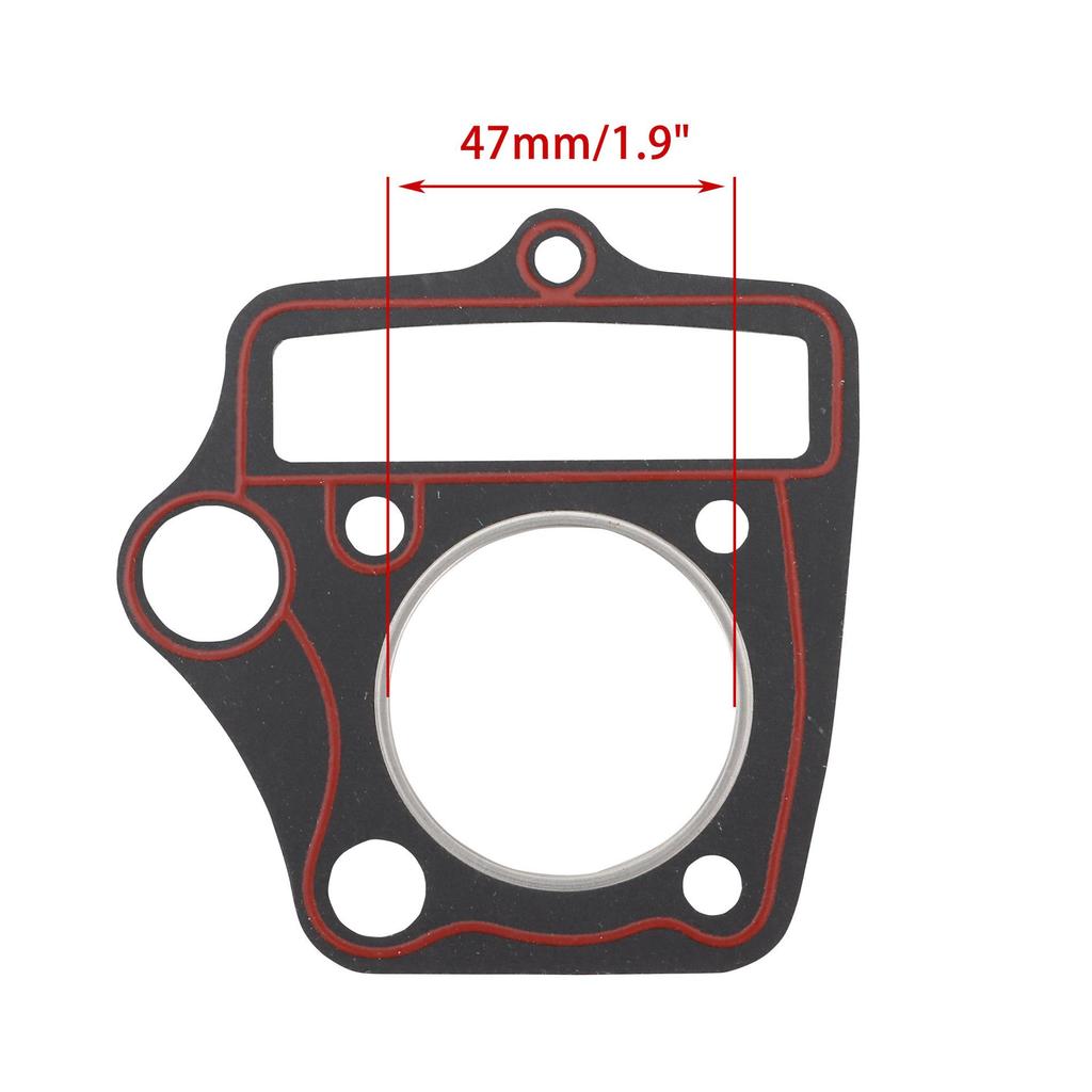 WOOSTAR 70cc Cylinder Head Gasket Set for ATV/Karting Horizontal Engine - Mid Repair Kit
