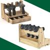 Wooden Handgun/Model Gun Stand, Display Rack/Shelf, Desktop Storage, Holds 4 Airsoft Guns (4 Drawers)