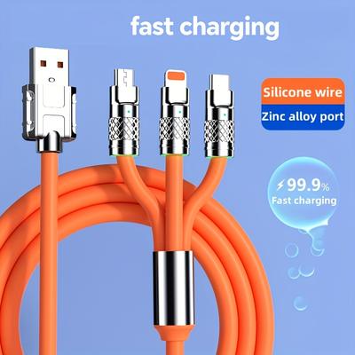 כבל מטען USB מסוג C סופר מהיר 120W לאייפון ומכשירים אחרים במהירות מלאה, כבלים דיגיטליים