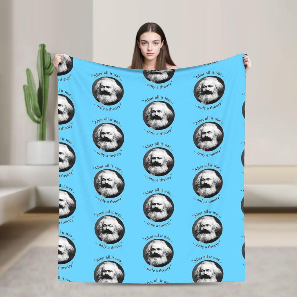 Karl Marx Blanket Quality Super Warm Throw Blanket Winter Students Bedroom Novelty Bedspread