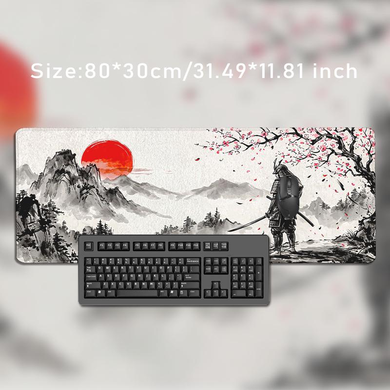 Mouse Pad Mount Fuji Red Sun Samurai Gaming XL HD New Mousepad XXL Mouse Mat Carpet Office Soft Computer Desktop Mouse Pad