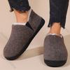 Fashion Winter Slippers for Women Outdoor Fashion Casual Warm Fluffy Slippers Indoor Plush Flat Bottom Women's Shoes Slip On Warm Slides