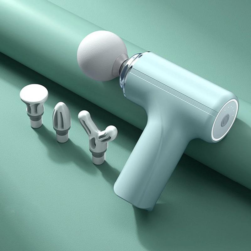 2026 New Portable Electric Fascia Massage Gun, 4 Replaceable Massage Heads, 6-Speed Mode Adjustment, Deep Tissue Impact Muscles, Reliev