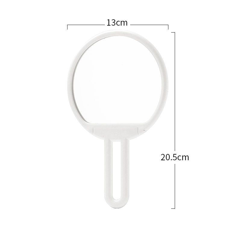 Clear Folding Handheld Makeup Mirror Dressing Mirror Student Girl Desktop Portable Dormitory Handy Cosmetic Mirror