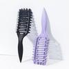 1pc portable hollow comb - nylon bristles, comfortable grip with ABS plastic handle, easy to style,Special for real hair wigs