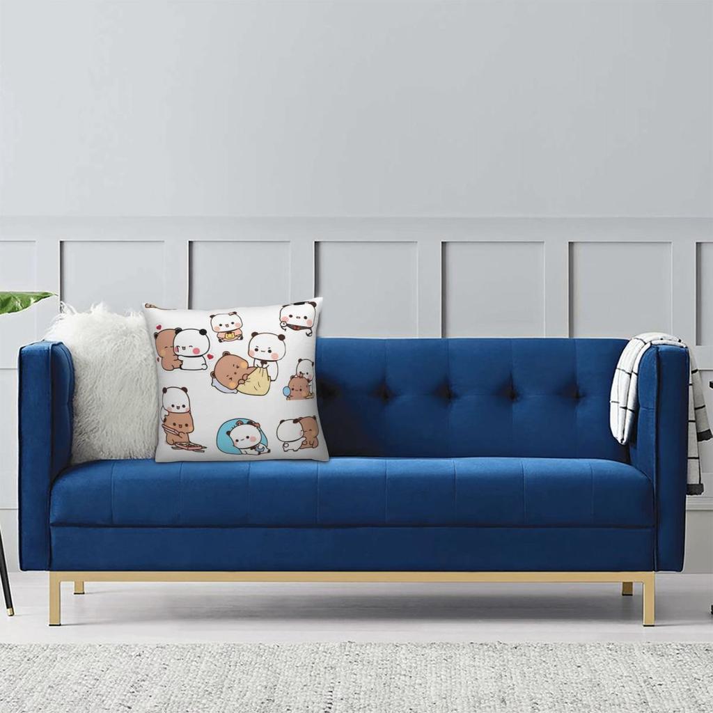 Pillow Cover Bubu Dudu Cute Cartoon Bear Character Cushion Cover Panda Pillow Case For Wedding Party Home Decor Pillowcases