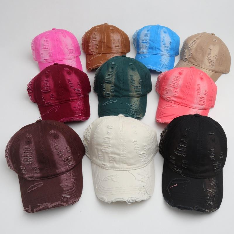 Zerrissene Baseballkappe im Vintage-Stil für Damen/Herren, Sonnenschutz-Schirmmütze für den Außenbereich