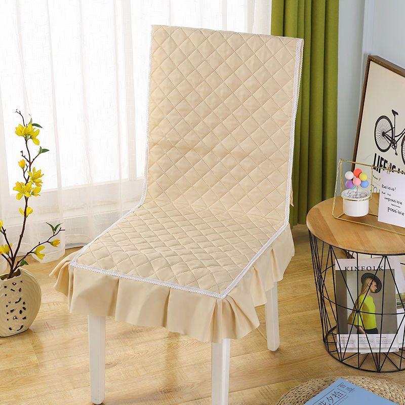 One Piece Seat Cover Quilted Checkered Skirt Hem Seat Covers Multiple Styles of Seat Cushions, Dust-proof and Anti Slip Chair Protective Covers